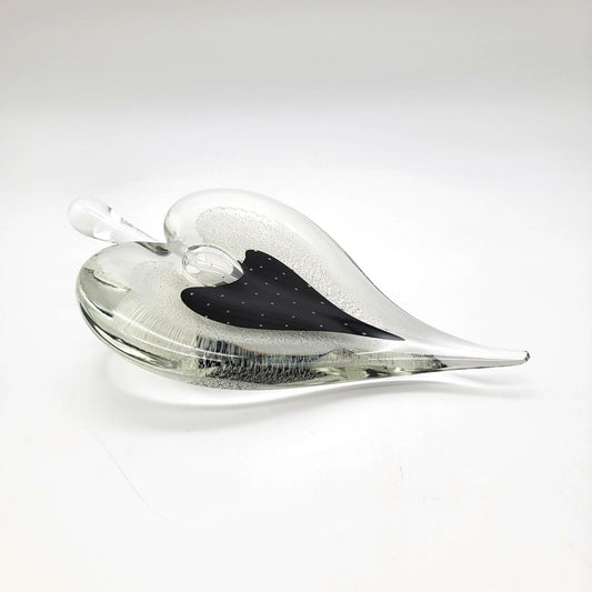 Vintage Michael Nourot Art Glass Heart Perfume Bottle