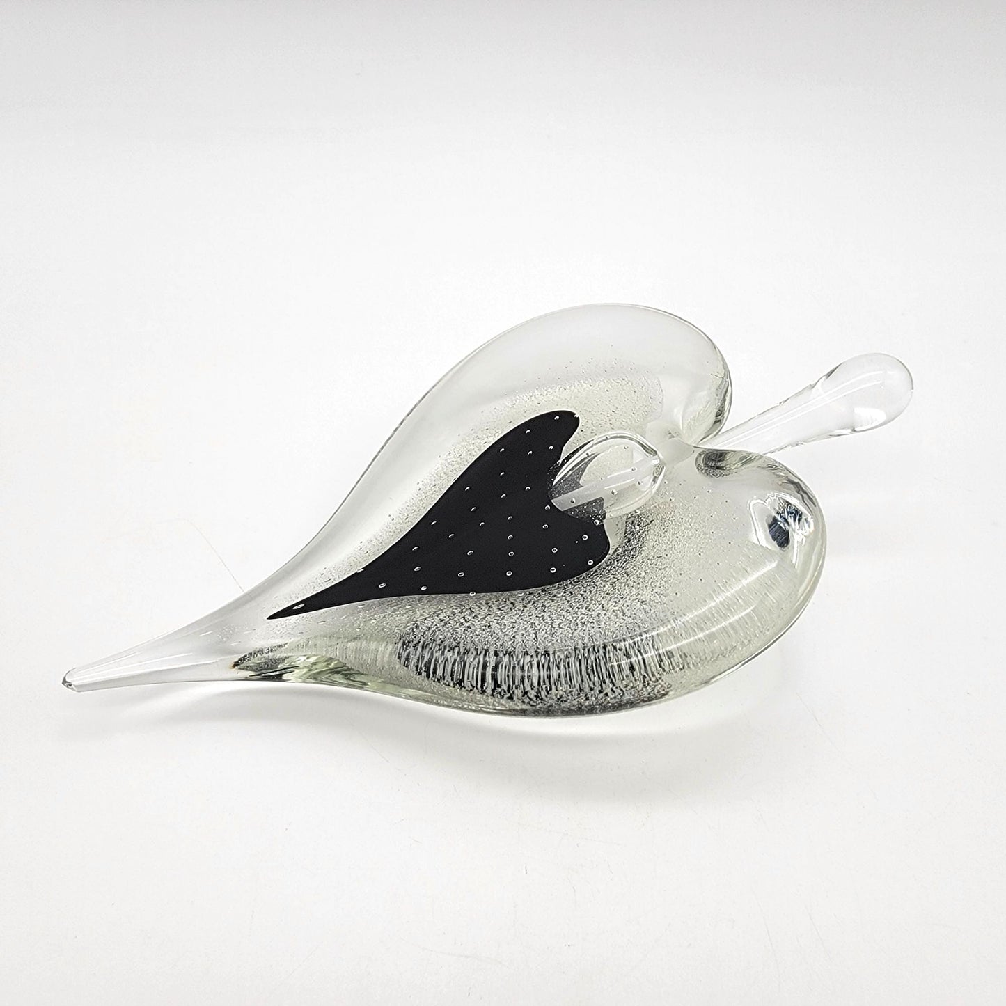 Vintage Michael Nourot Art Glass Heart Perfume Bottle