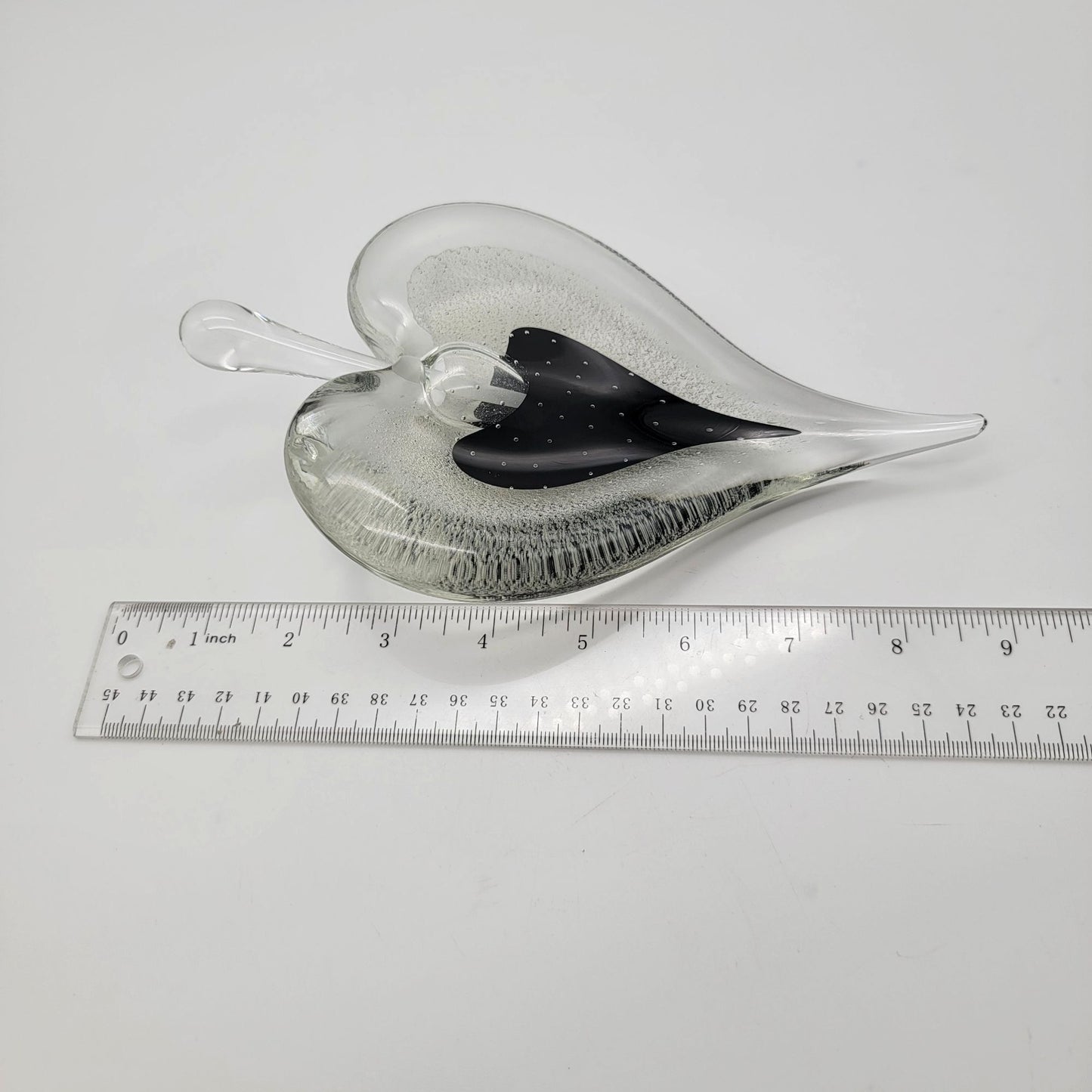 Vintage Michael Nourot Art Glass Heart Perfume Bottle