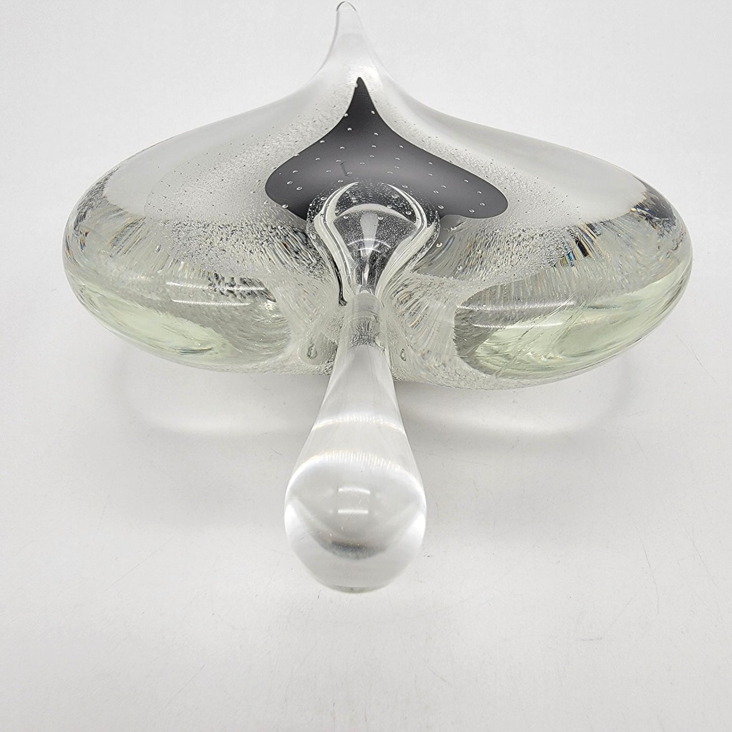 Vintage Michael Nourot Art Glass Heart Perfume Bottle