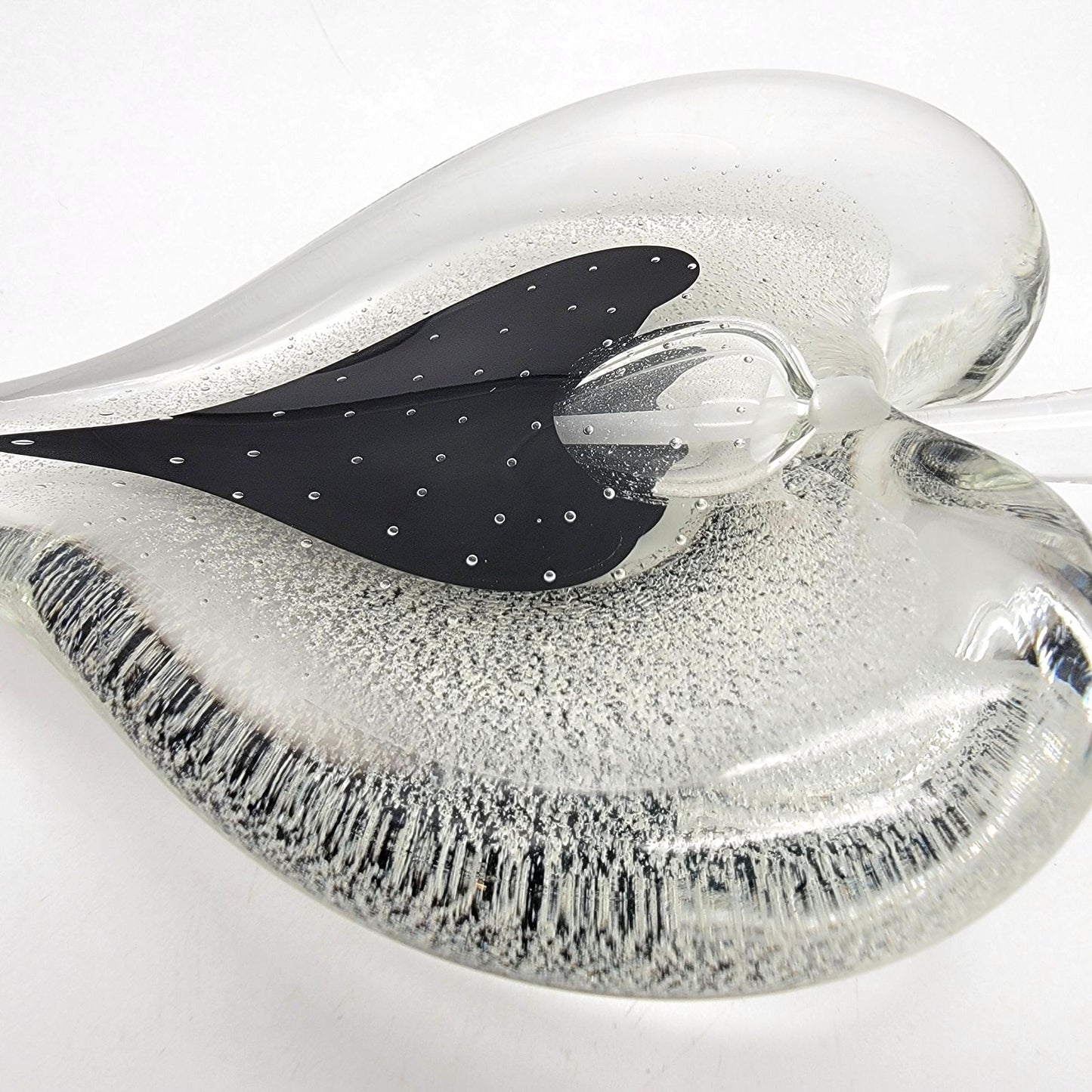 Vintage Michael Nourot Art Glass Heart Perfume Bottle