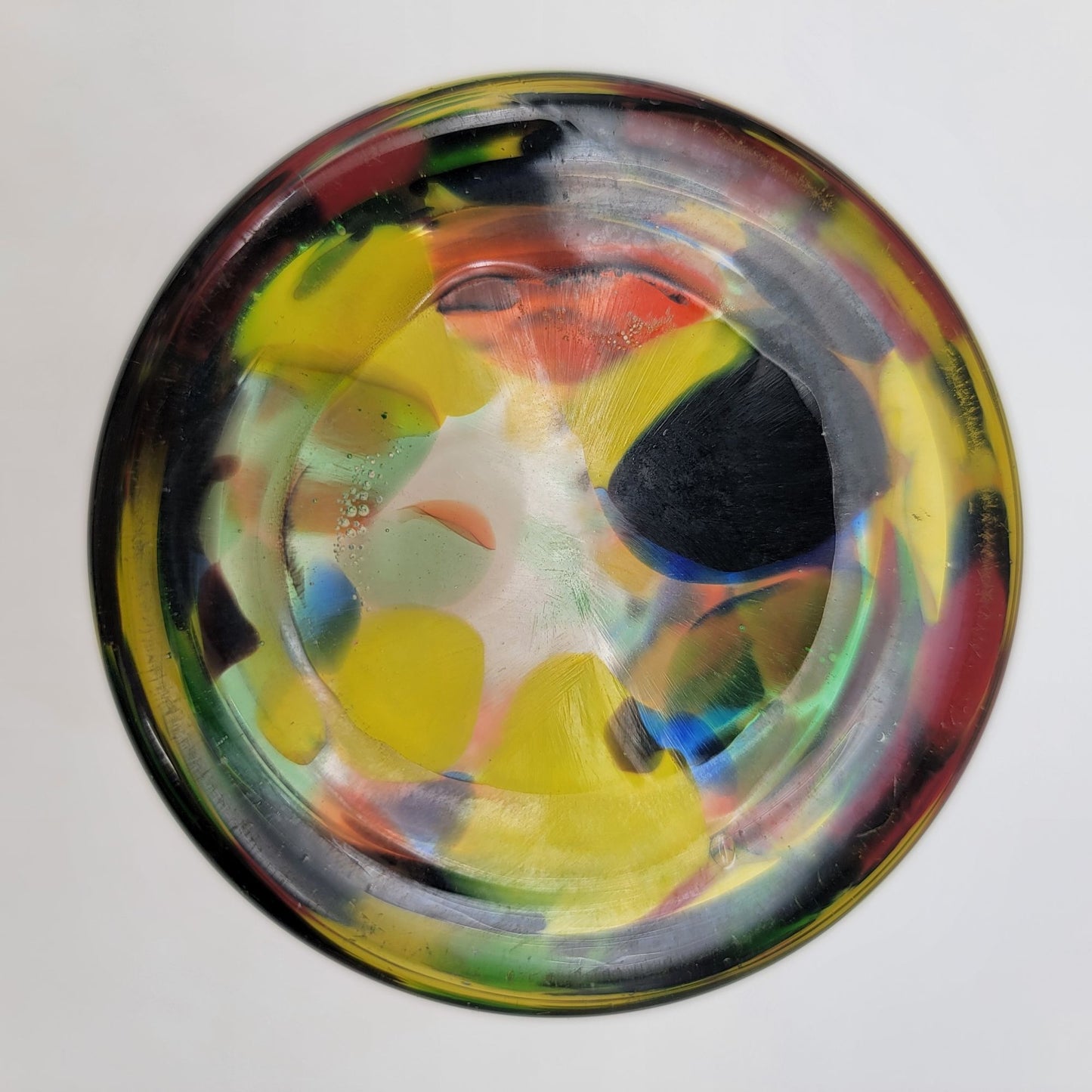 Polish Art Glass Confetti Vase