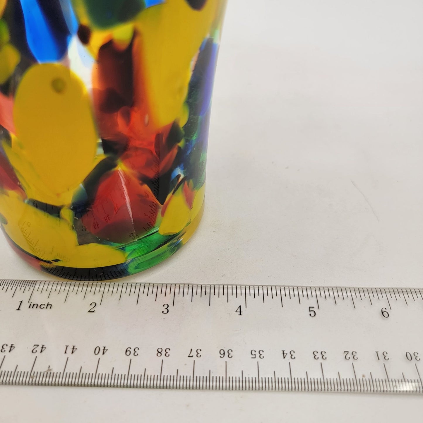 Polish Art Glass Confetti Vase