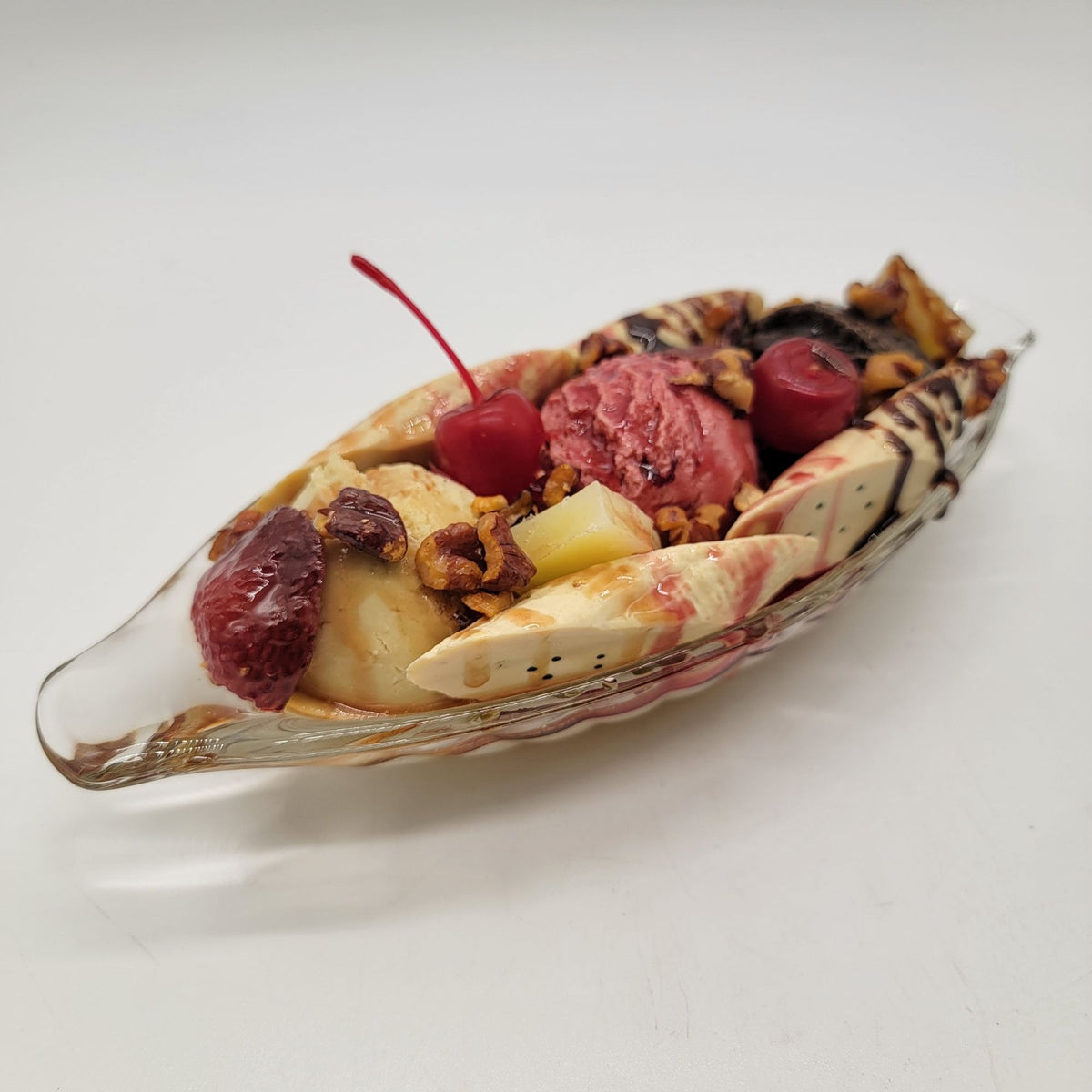 Fake Banana Split Ice Cream Faux Food Prop