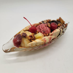 Fake Banana Split Ice Cream Faux Food Prop