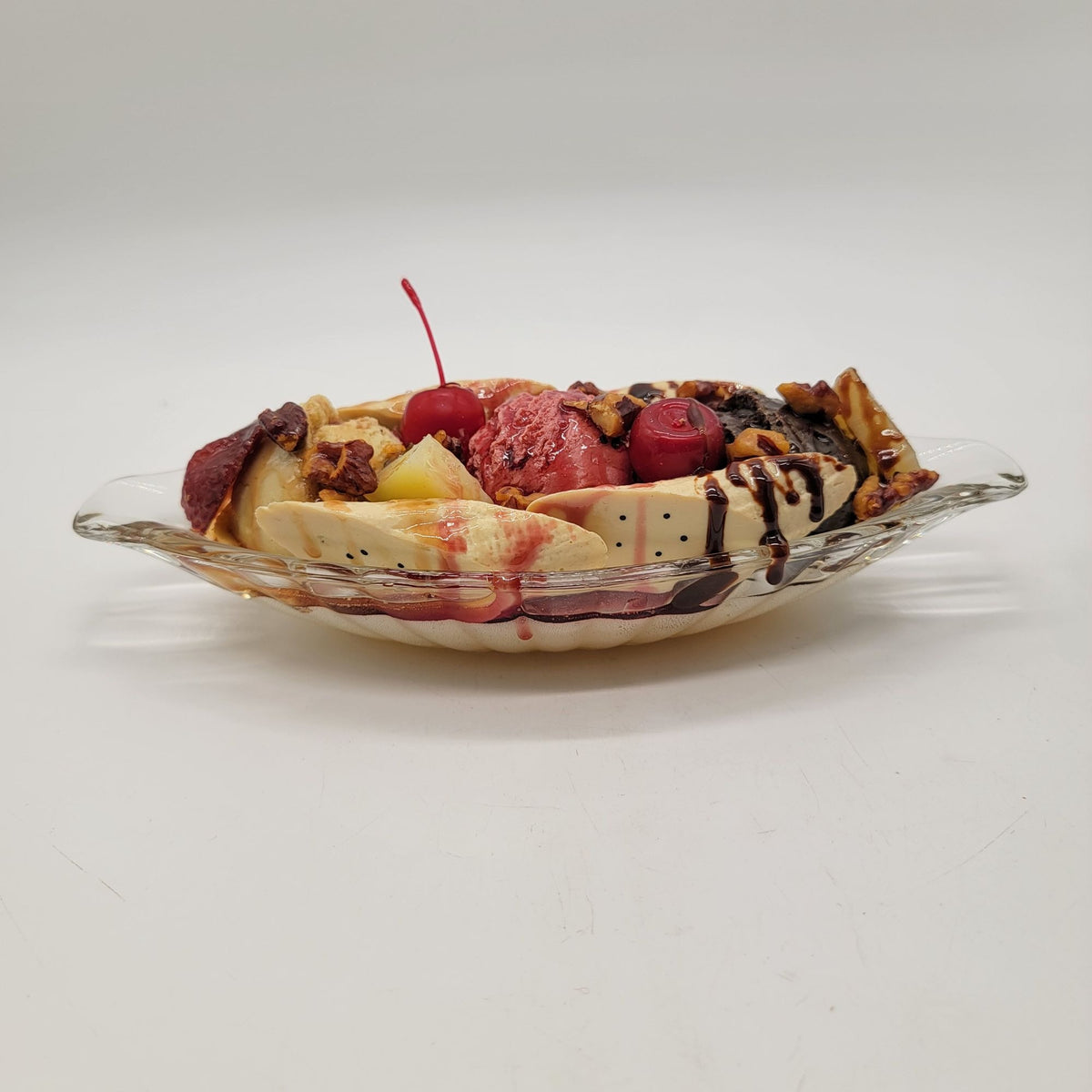 Fake Banana Split Ice Cream Faux Food Prop