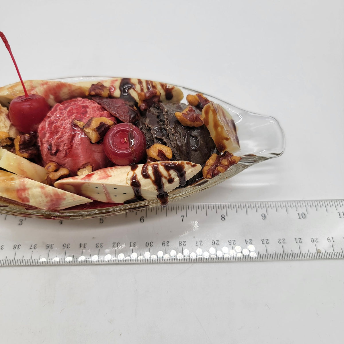 Fake Banana Split Ice Cream Faux Food Prop