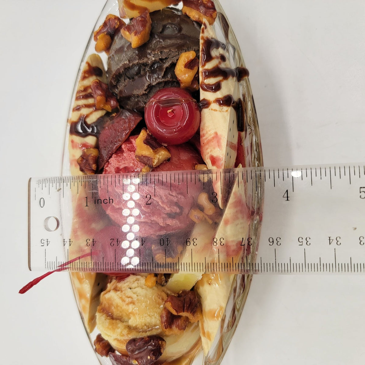 Fake Banana Split Ice Cream Faux Food Prop
