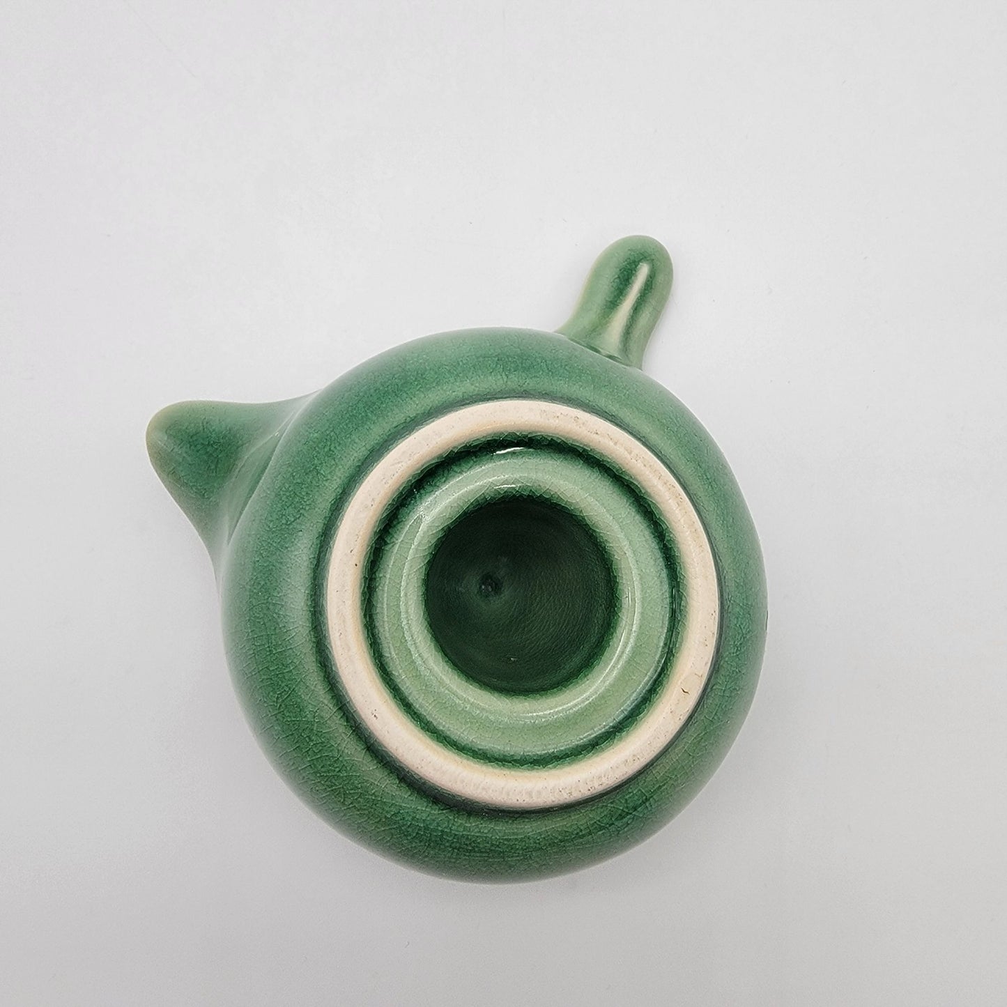Vintage Celadon Green Ceramic Citrus Juicer Reamer