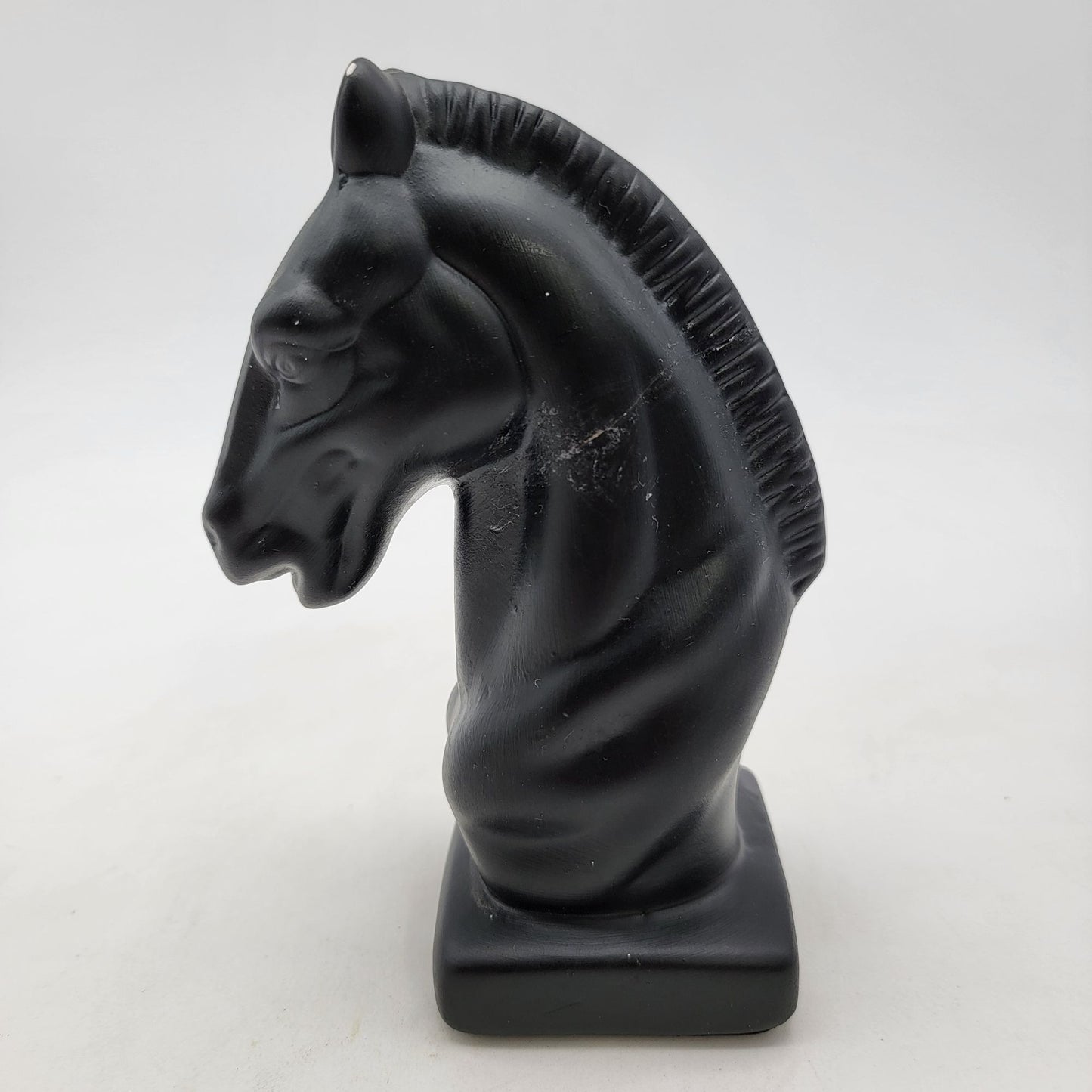 Black Horse Head Knight Chess Piece