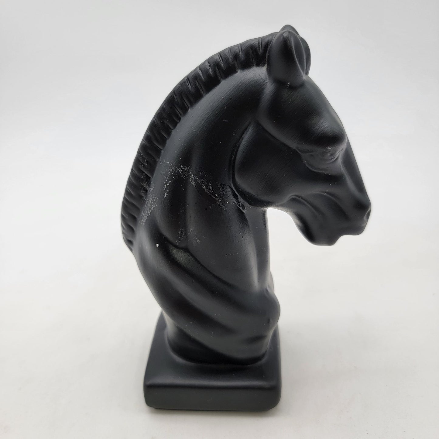 Black Horse Head Knight Chess Piece