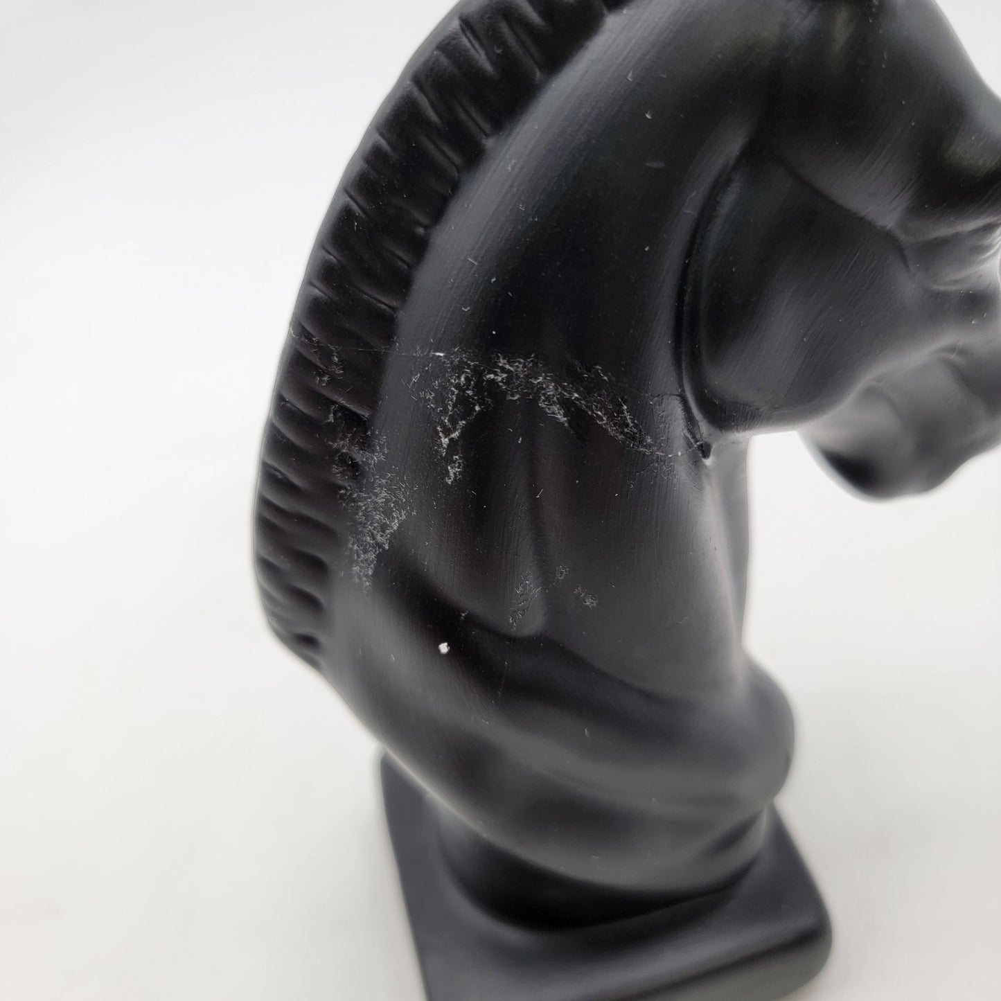 Black Horse Head Knight Chess Piece