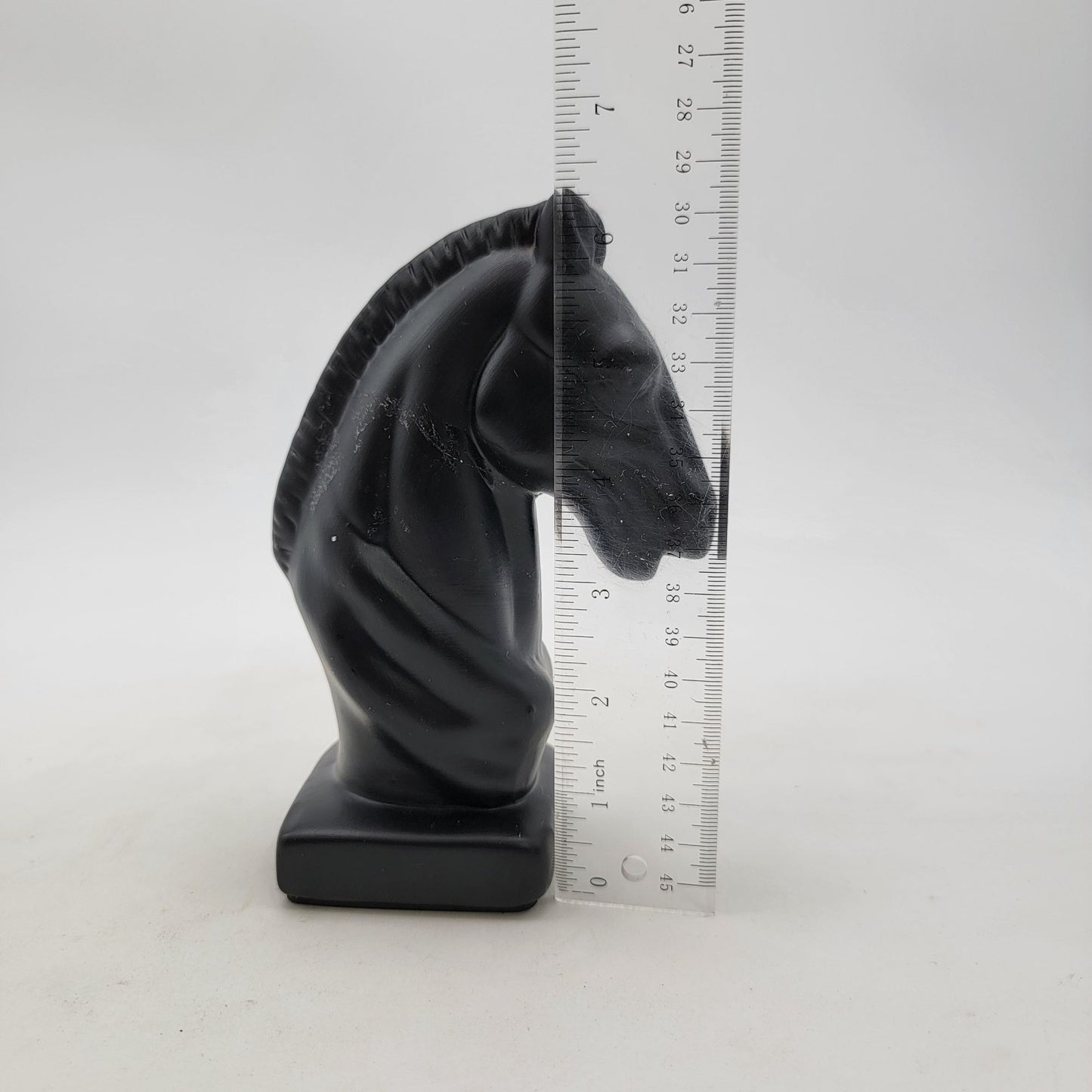 Black Horse Head Knight Chess Piece