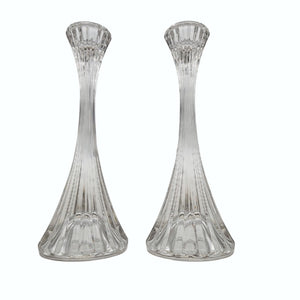 Vintage Mikasa Park Lane Lead Crystal Candle Holders