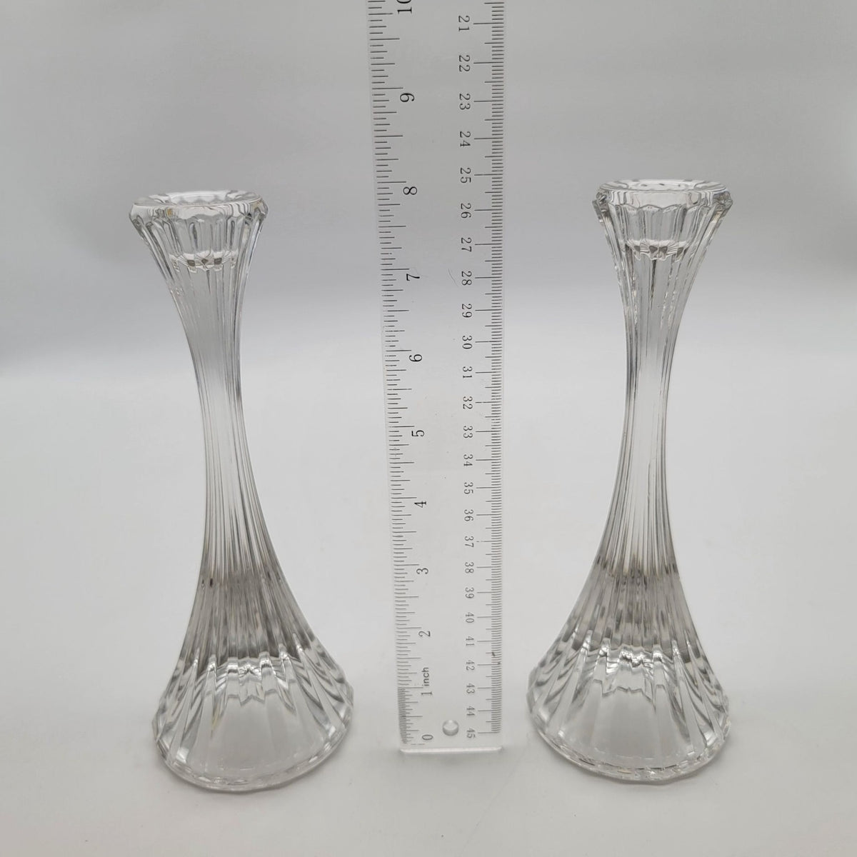 Vintage Mikasa Park Lane Lead Crystal Candle Holders