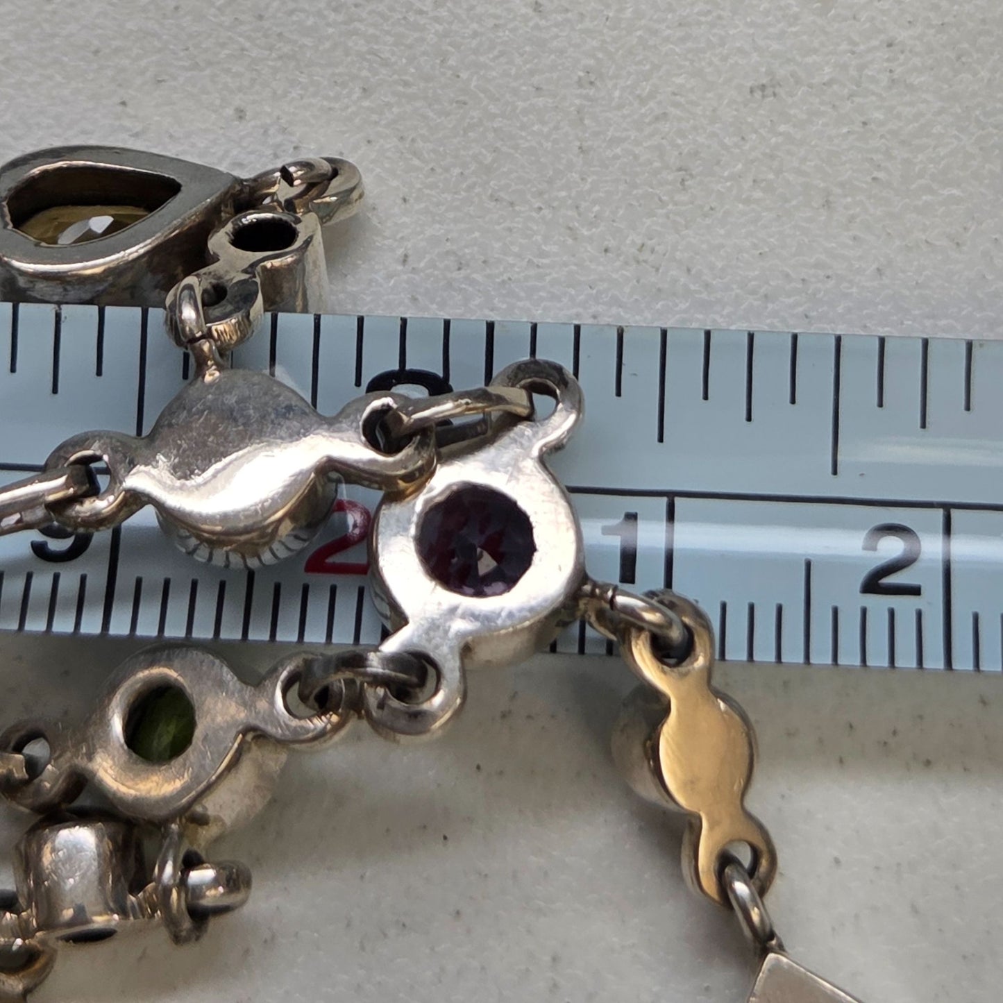 Nicky Butler 925 Sterling Silver Multi-Gemstone Chain Necklace