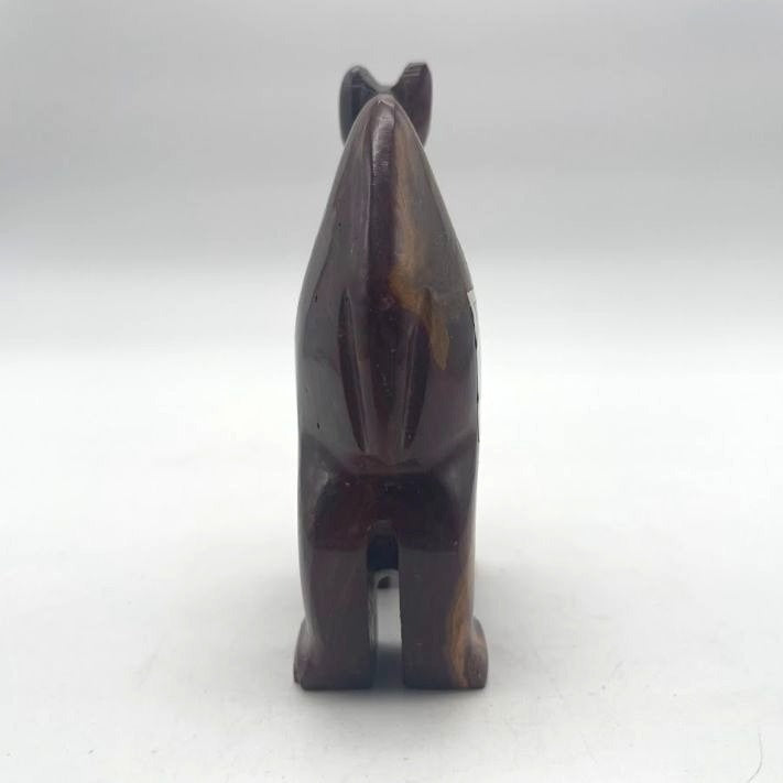 Vintage Hand-Carved Marble Stone Camel Figurine