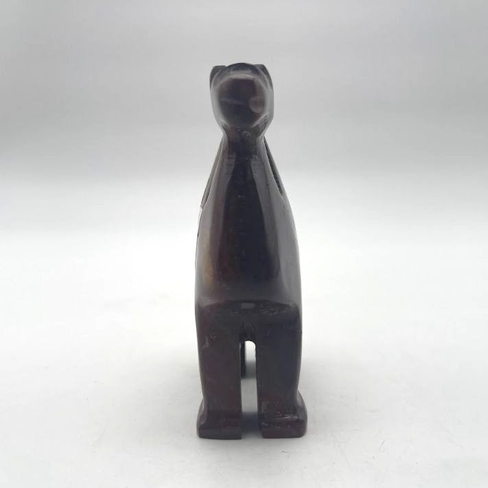 Vintage Hand-Carved Marble Stone Camel Figurine