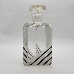 Karl Palda 1930s Art Deco Bohemian Crystal Decanter As Found