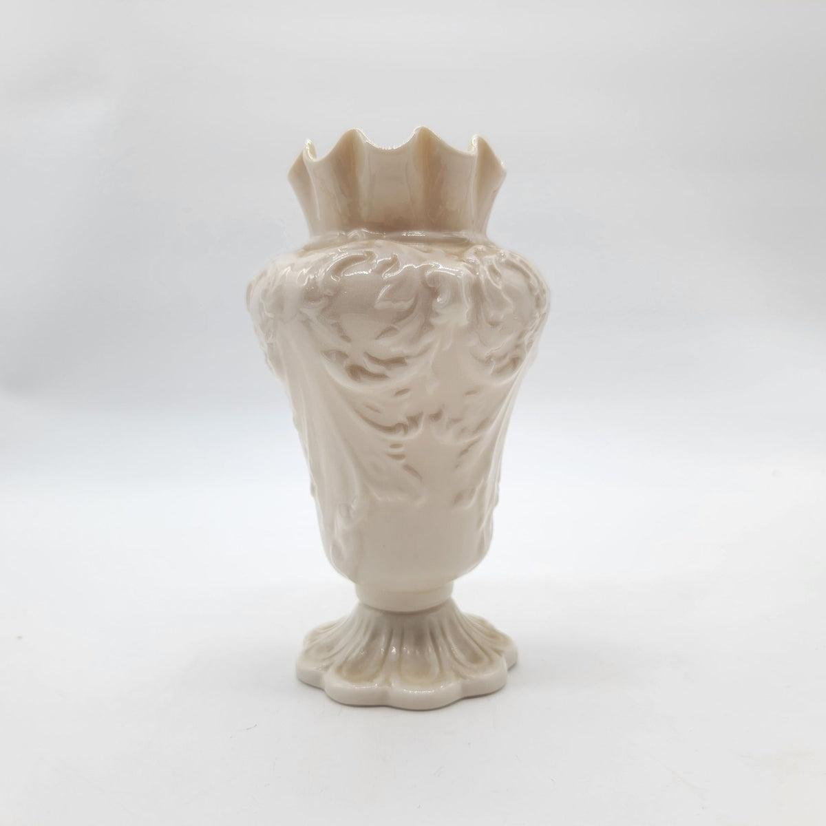 Belleek Rathmore Parian China Vase 3rd Green Mark Ireland