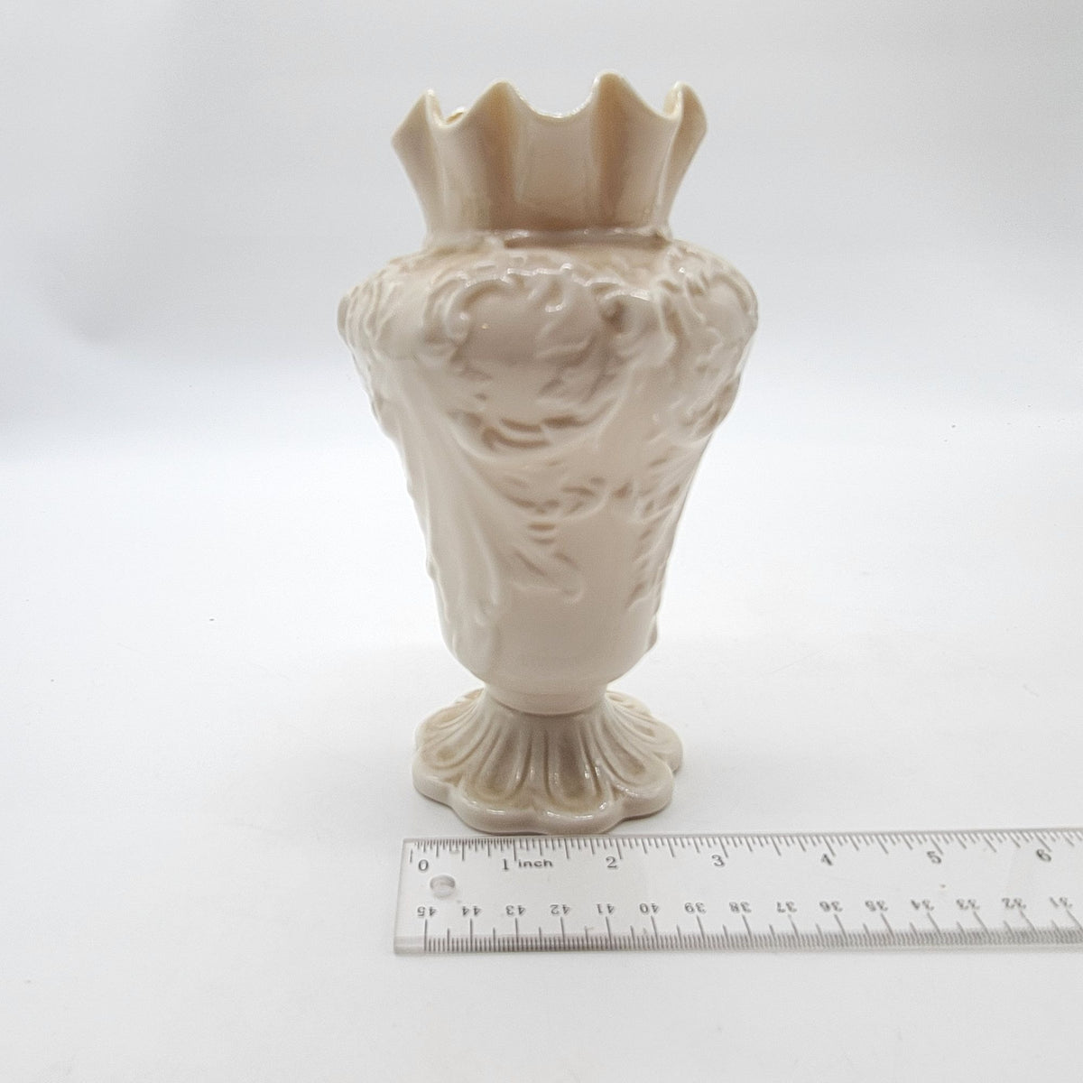 Belleek Rathmore Parian China Vase 3rd Green Mark Ireland