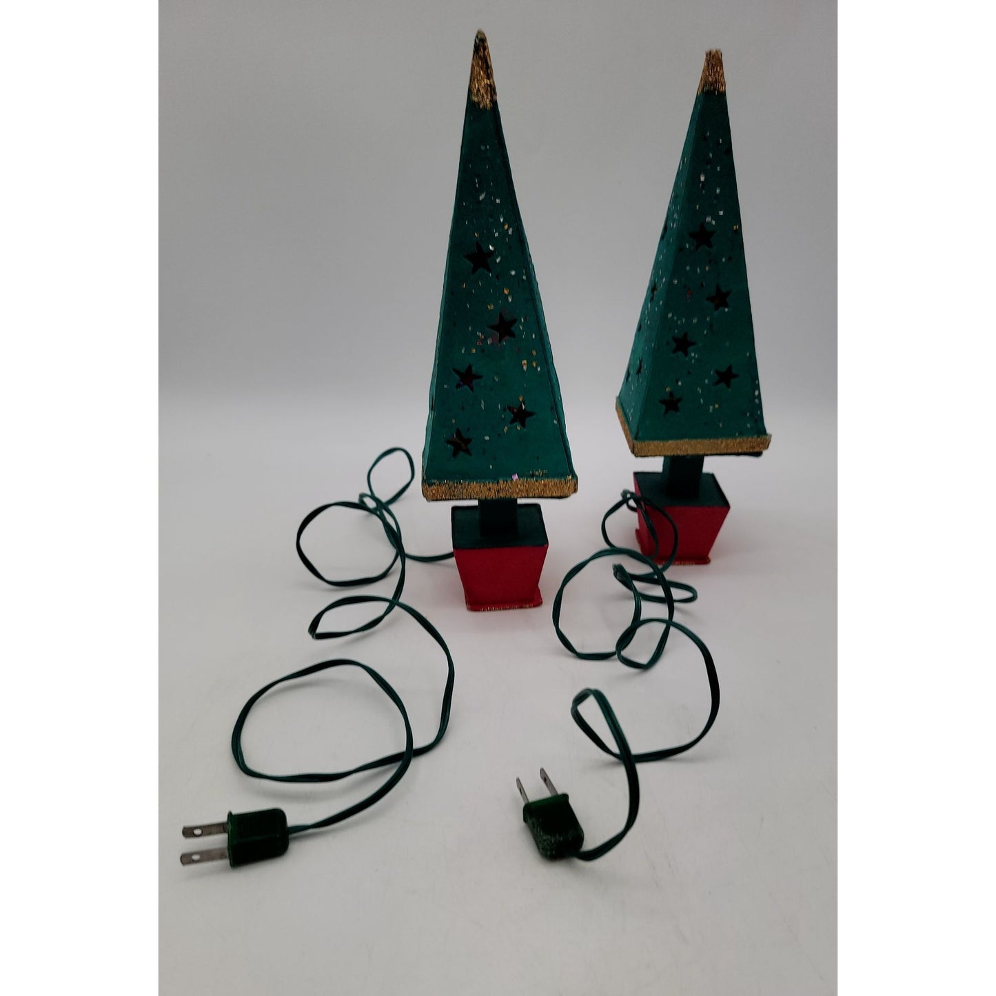 Vintage PUTZ Cardboard Christmas Tree Lights Made In Japan