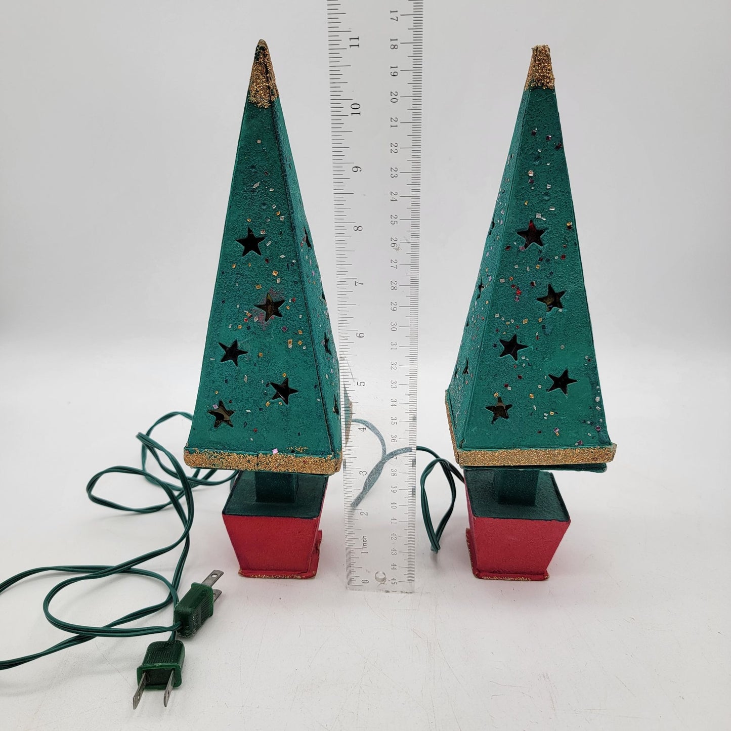 Vintage PUTZ Cardboard Christmas Tree Lights Made In Japan