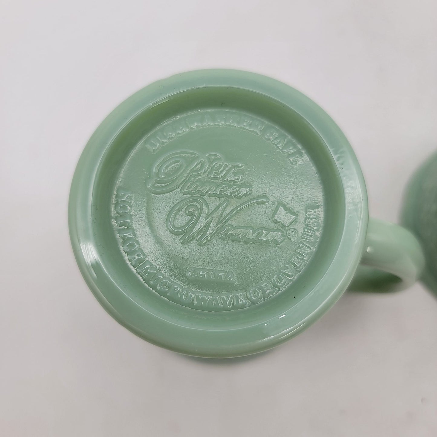 Pioneer Woman Jadeite "Timeless Beauty" Cream & Sugar Set