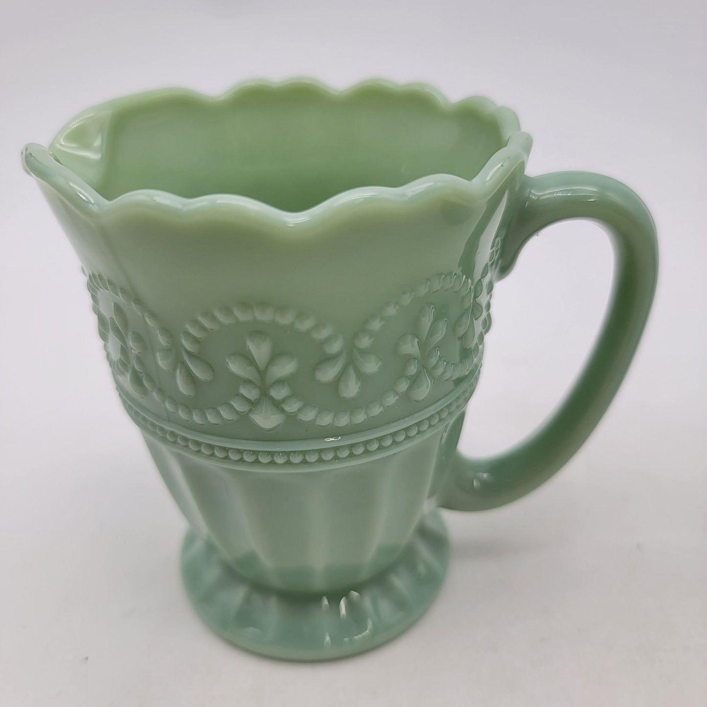 Pioneer Woman Jadeite "Timeless Beauty" Cream & Sugar Set