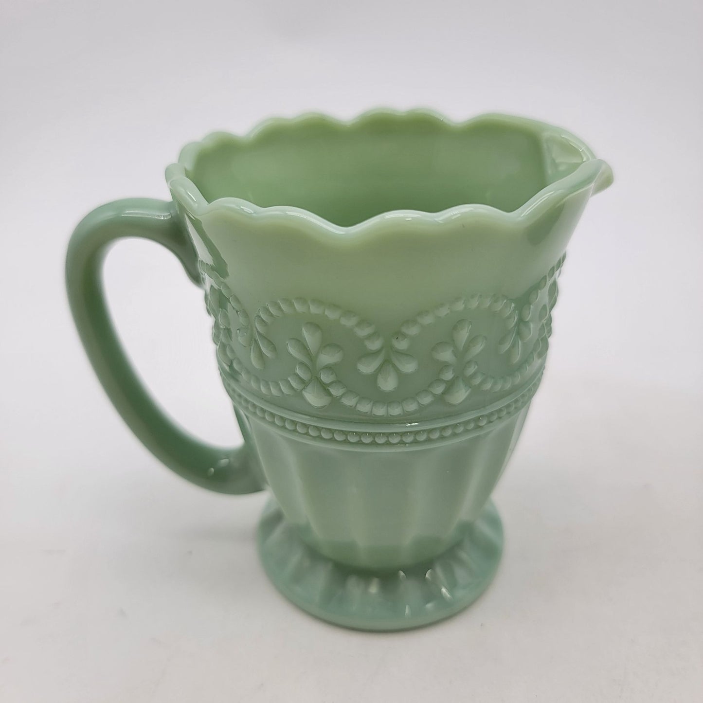 Pioneer Woman Jadeite "Timeless Beauty" Cream & Sugar Set