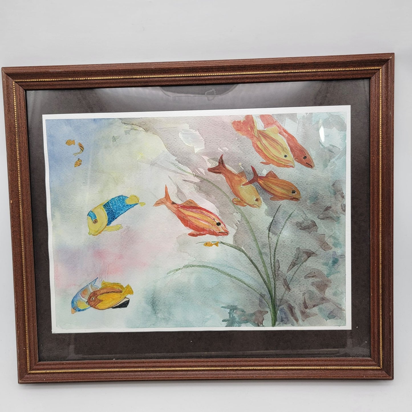 Original Watercolor Painting Of Tropical Fish By June Lowe