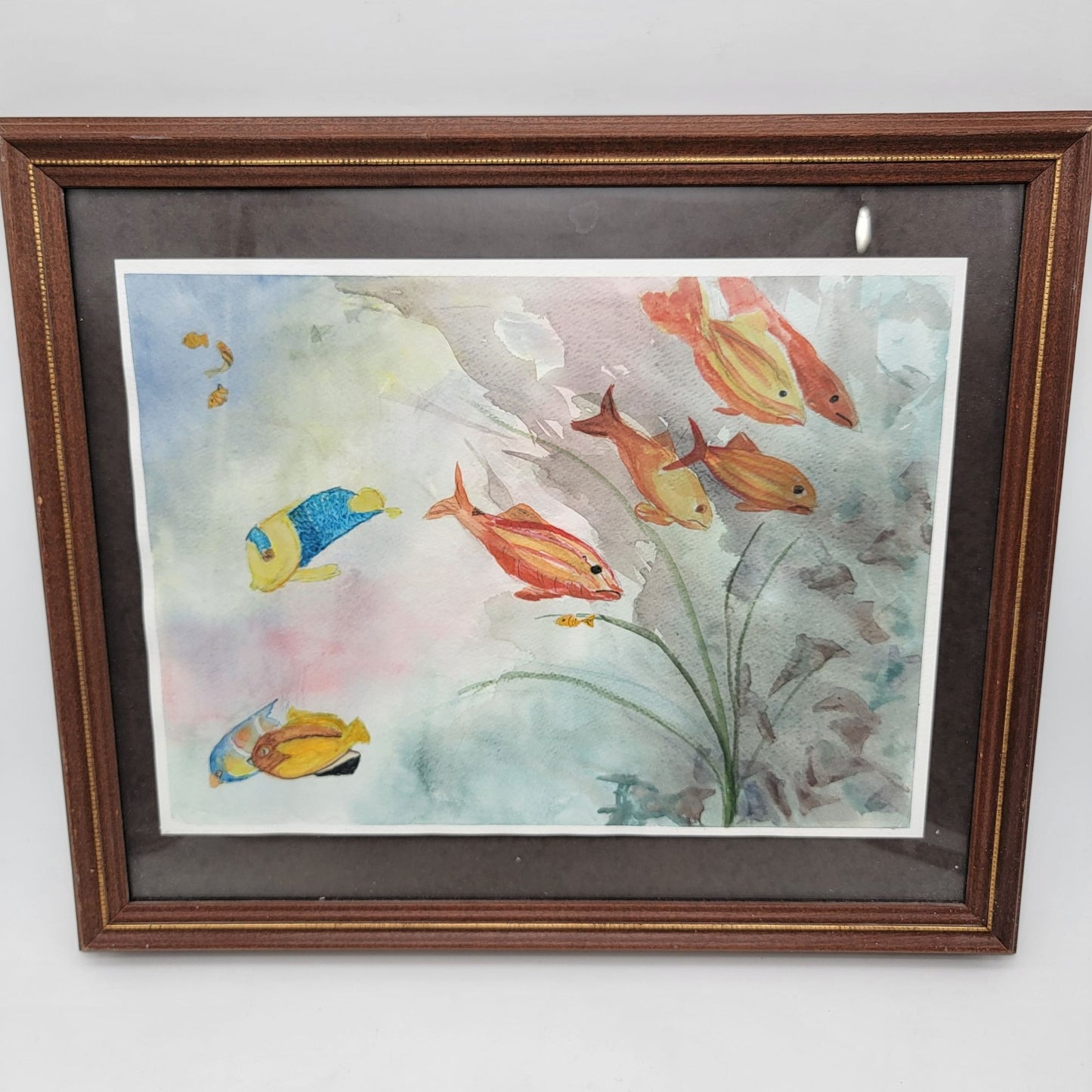 Original Watercolor Painting Of Tropical Fish By June Lowe