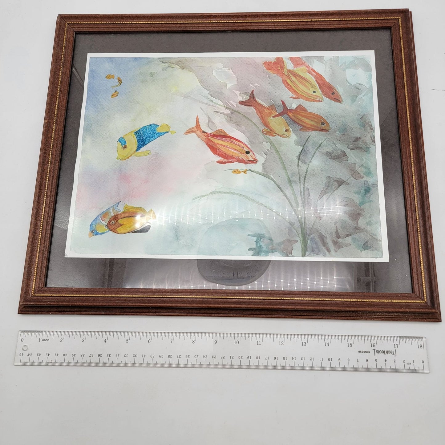 Original Watercolor Painting Of Tropical Fish By June Lowe
