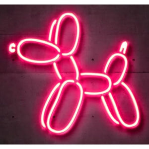 Pink Ballon Dog Neon Sign Led