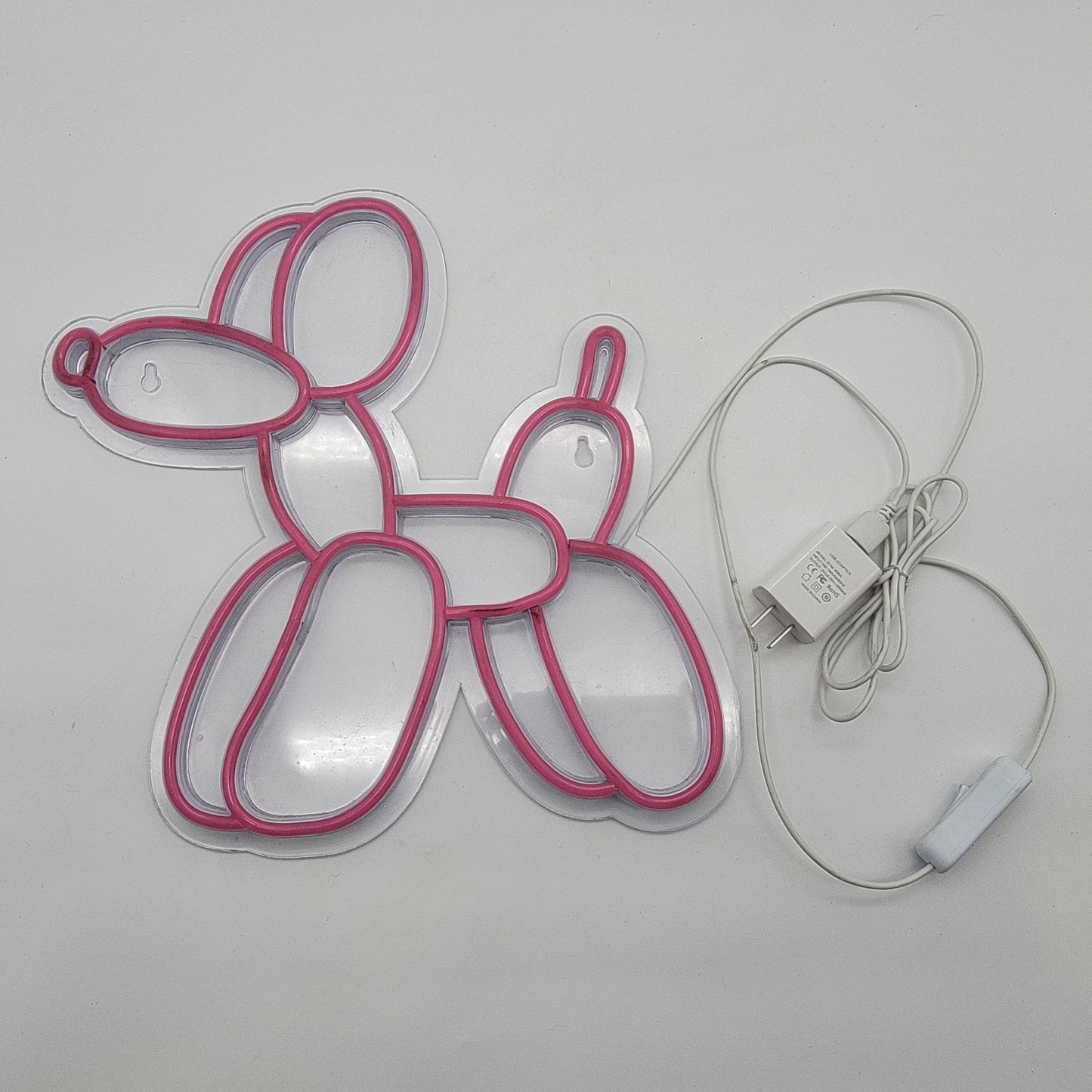 Pink Ballon Dog Neon Sign Led