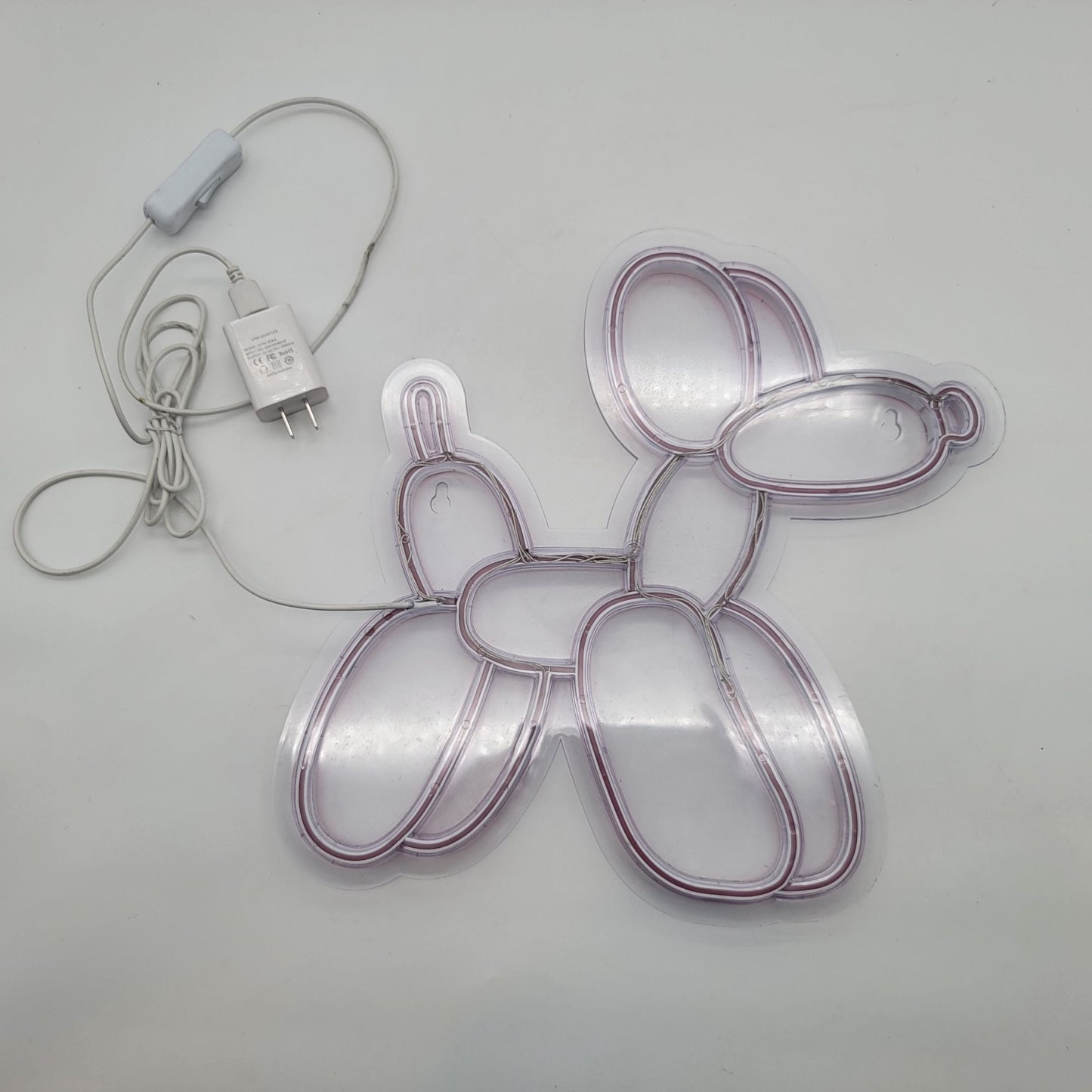 Pink Ballon Dog Neon Sign Led