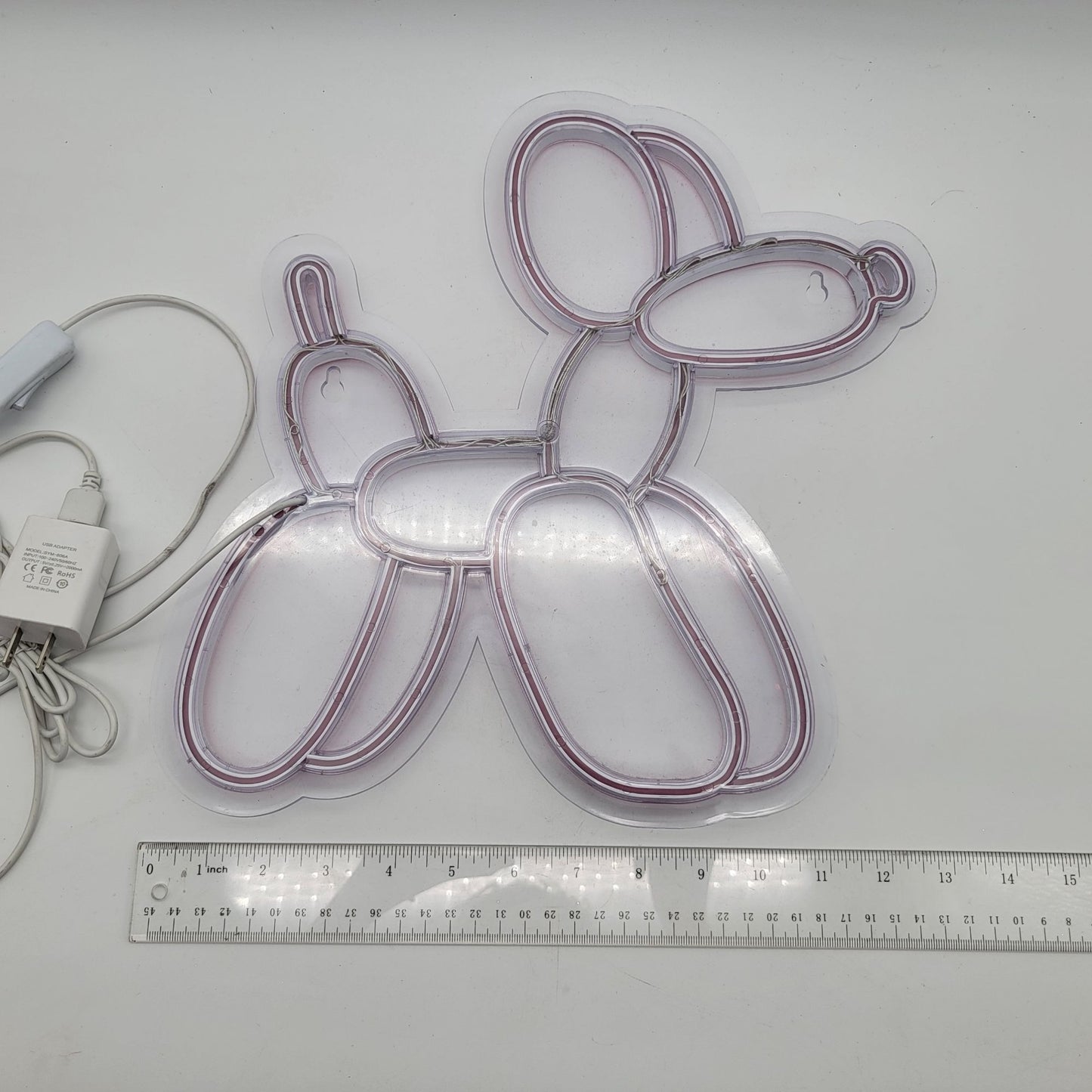Pink Ballon Dog Neon Sign Led