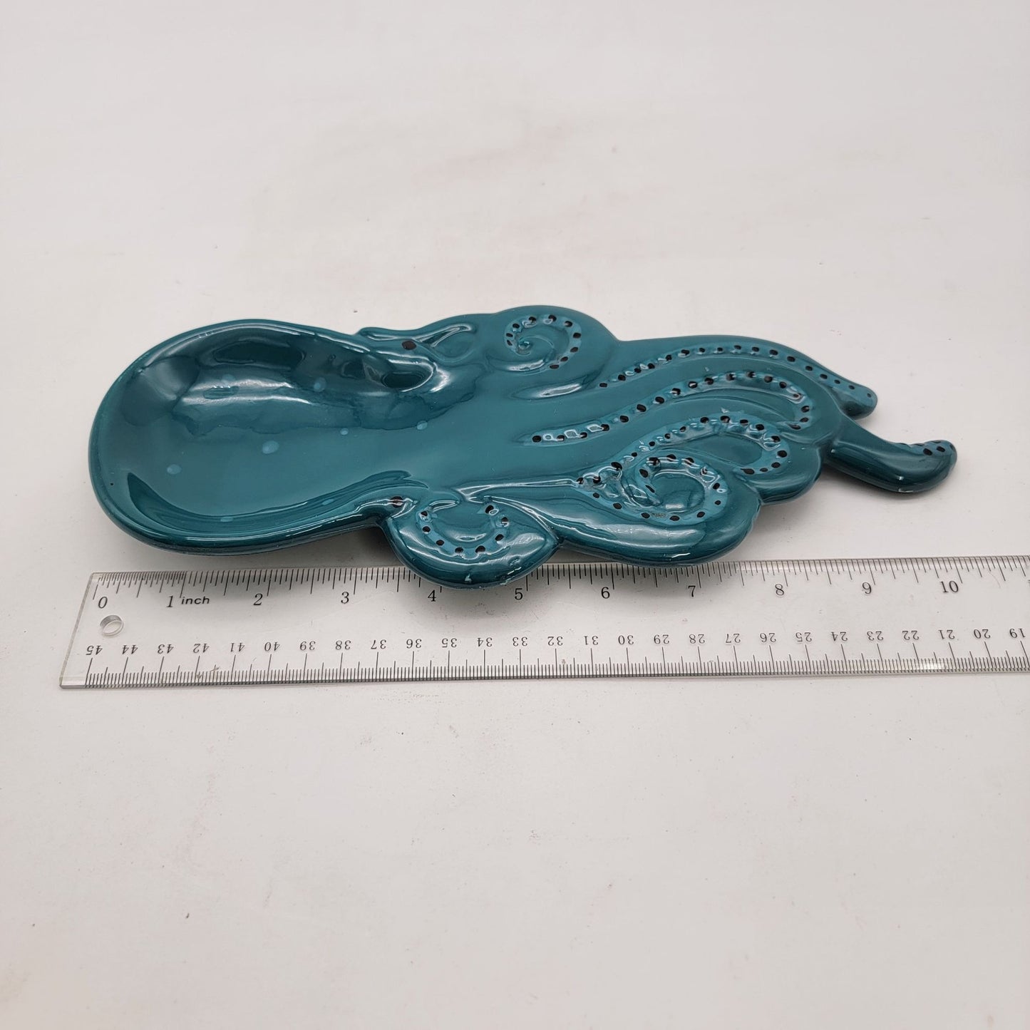 Boston Warehouse Blue Octopus Spoon Rest
