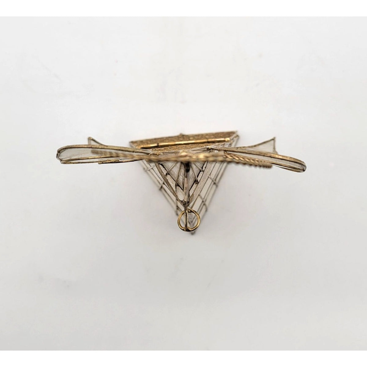 Vintage Capiz Shell Angel Candle Holder
