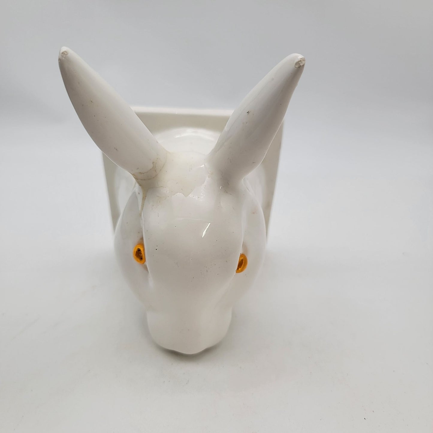 Vintage Ceramic Rabbit Wall Mount Towel Holder