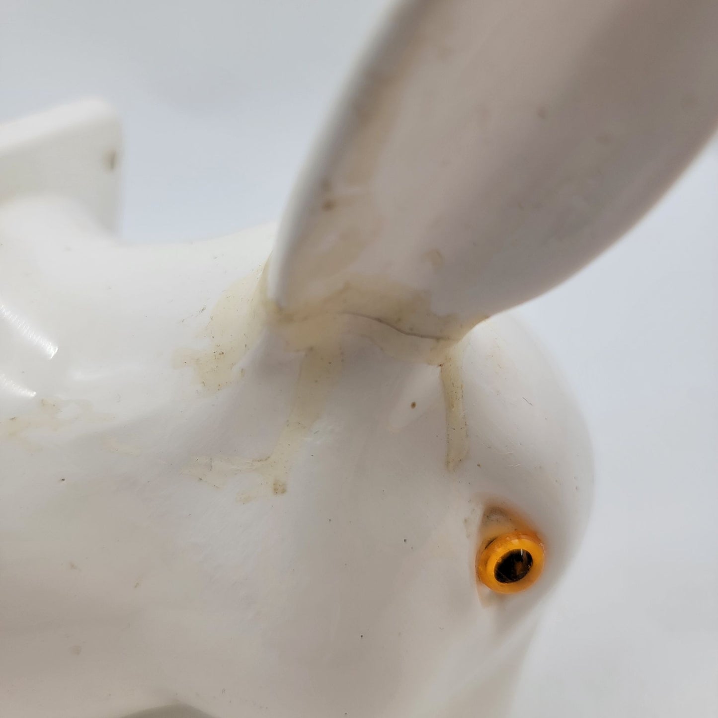 Vintage Ceramic Rabbit Wall Mount Towel Holder