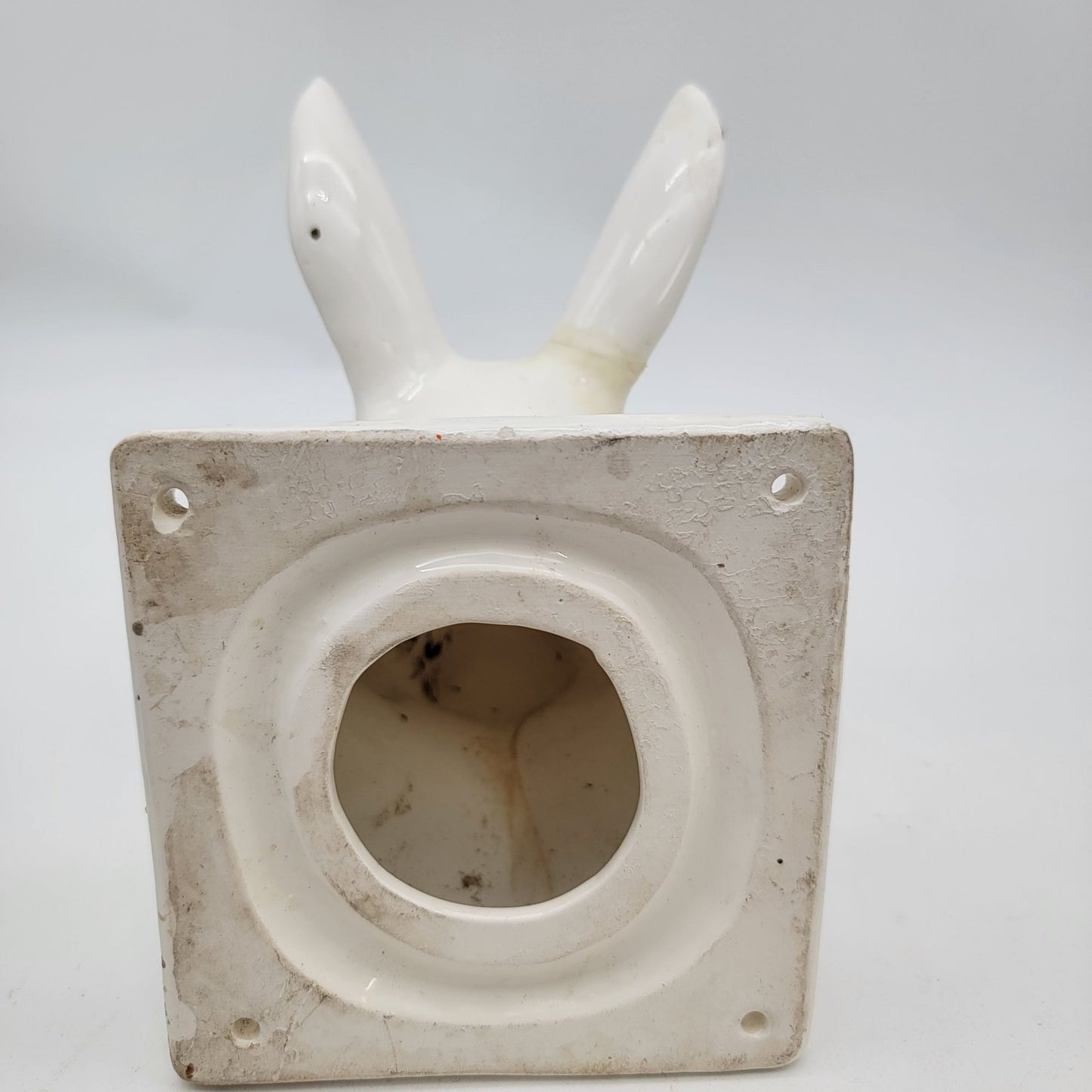 Vintage Ceramic Rabbit Wall Mount Towel Holder