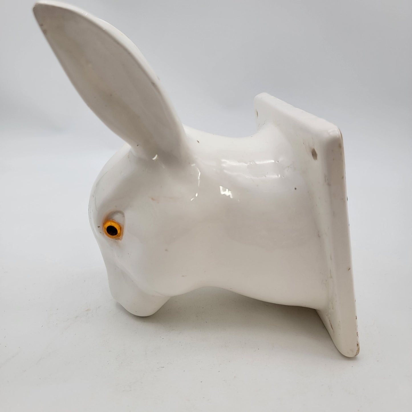 Vintage Ceramic Rabbit Wall Mount Towel Holder
