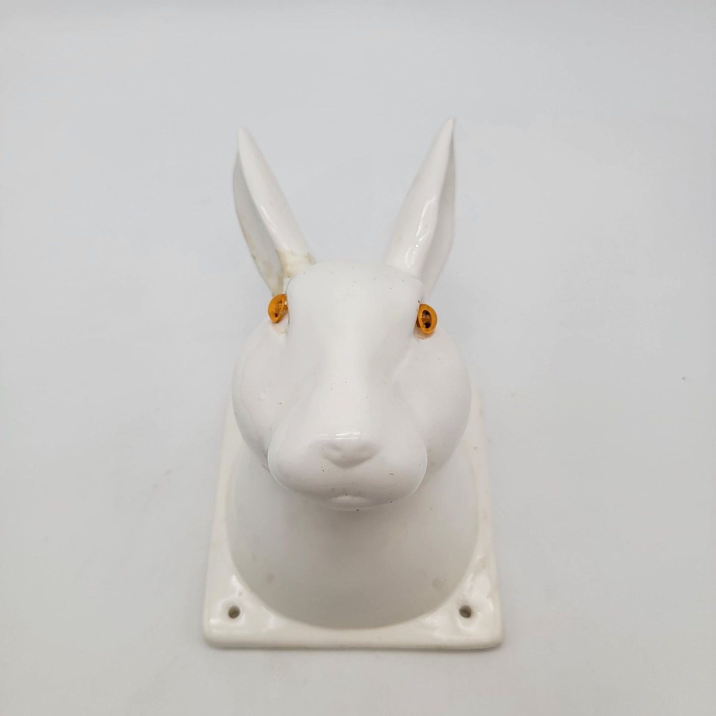 Vintage Ceramic Rabbit Wall Mount Towel Holder