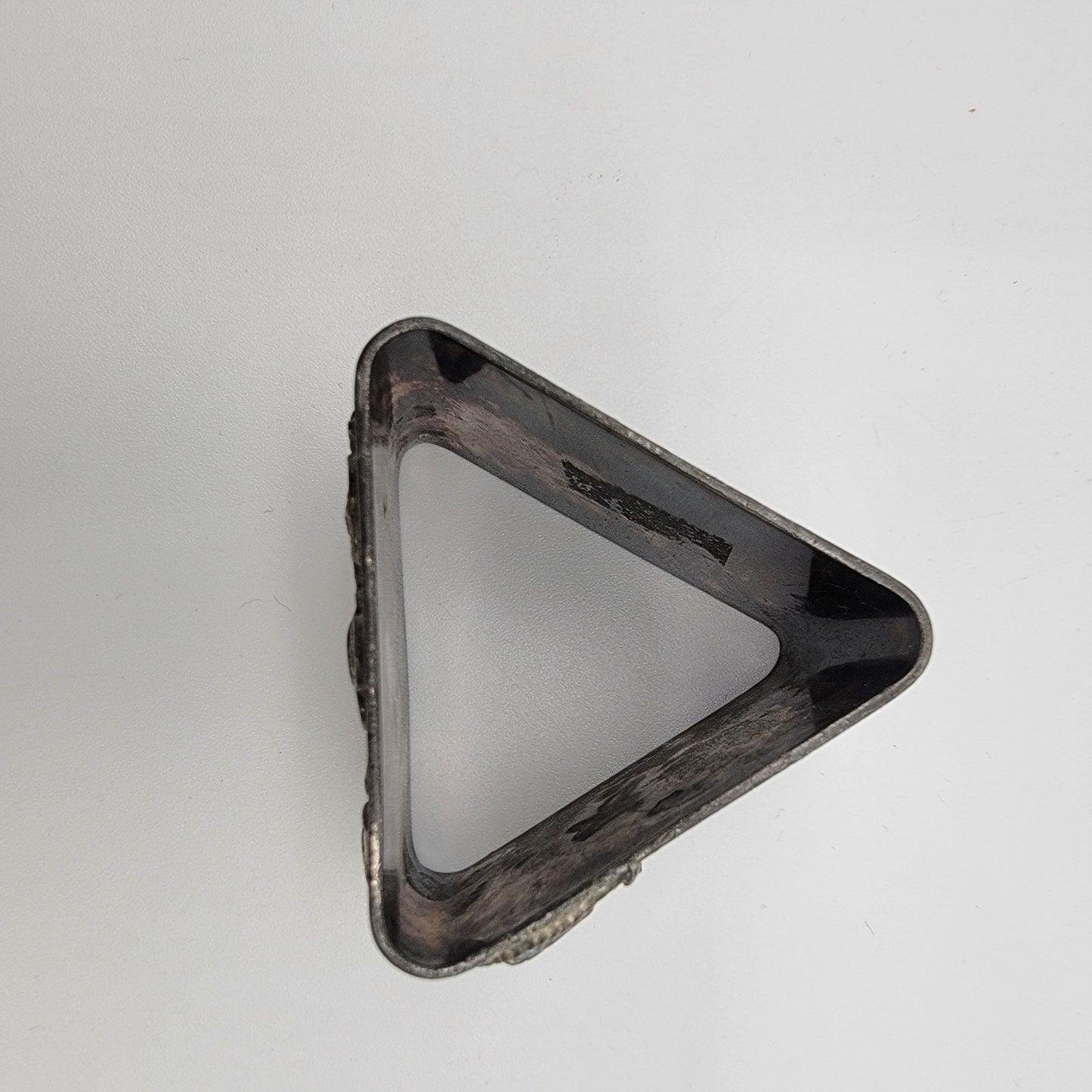 Antique Victorian Silver-Plate Triangular Napkin Ring
