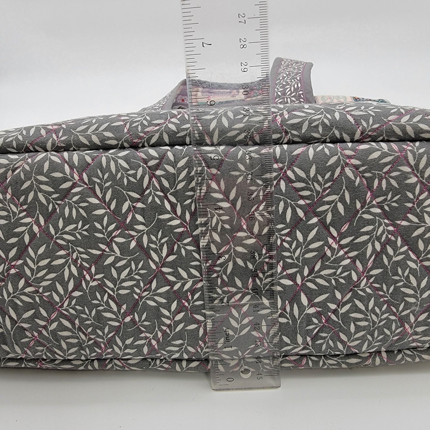 Handmade Quilted Carry-All Sewing Tote Bag With Matching Pouch