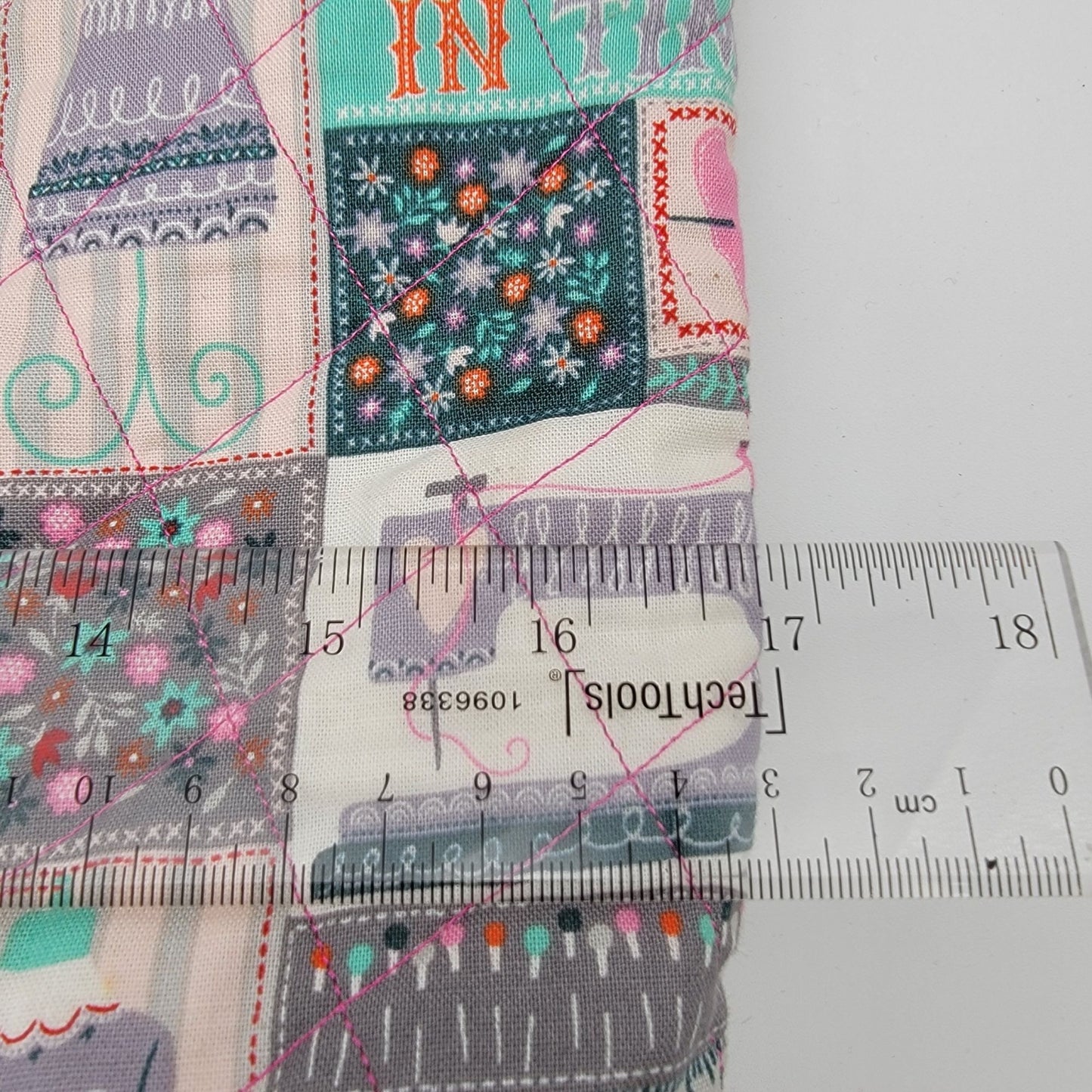 Handmade Quilted Carry-All Sewing Tote Bag With Matching Pouch