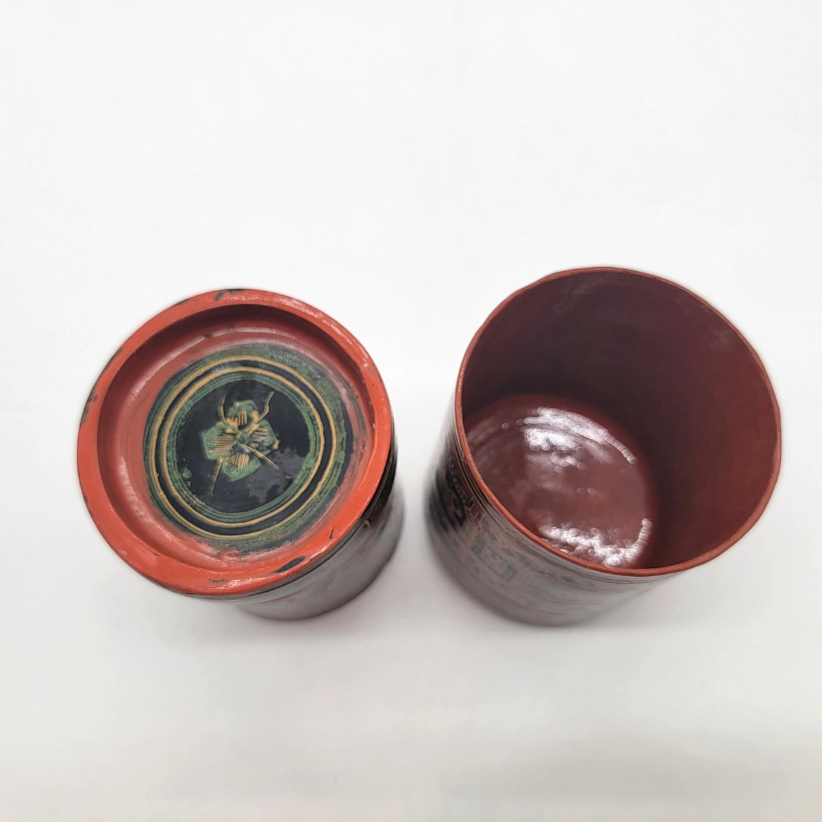 Vintage Burmese Lacquered Betel Nut Box Missing Inner Tray