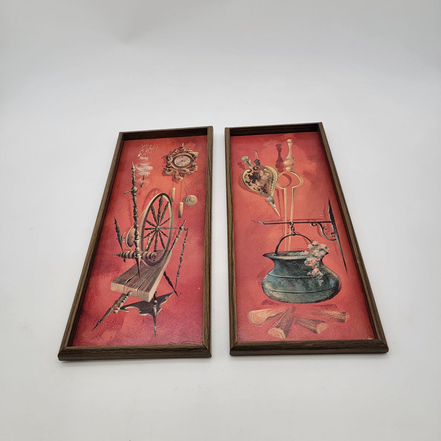 Mid Century Heirloom Framed Wall Art By  Frans Van Lamsweerde Set Of 2