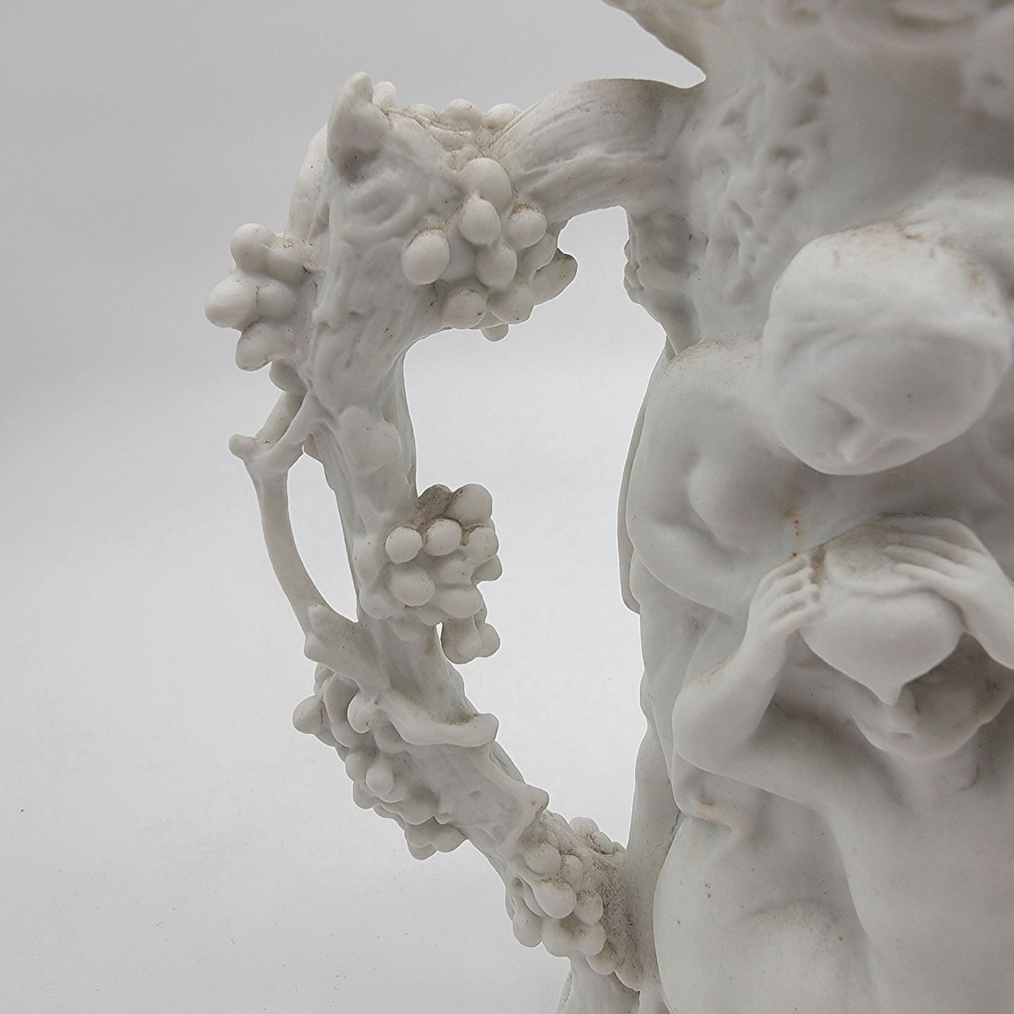 Antique 19th Century French JOUHANNAUD DUBOIS Bacchanal Parian Ware Pitcher